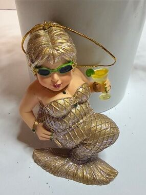 December Diamonds Margarita Gold Ornament Limited Production 2004 3.5"